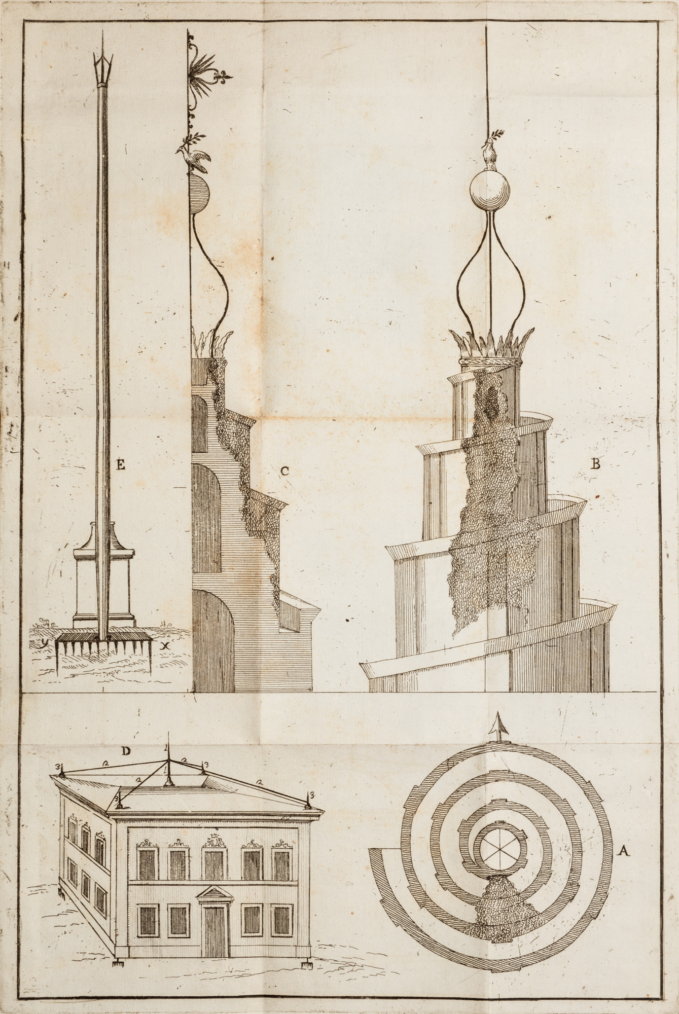Dieffe visioni di una città felice Domenico Fraternali Progetti restauri  disegni